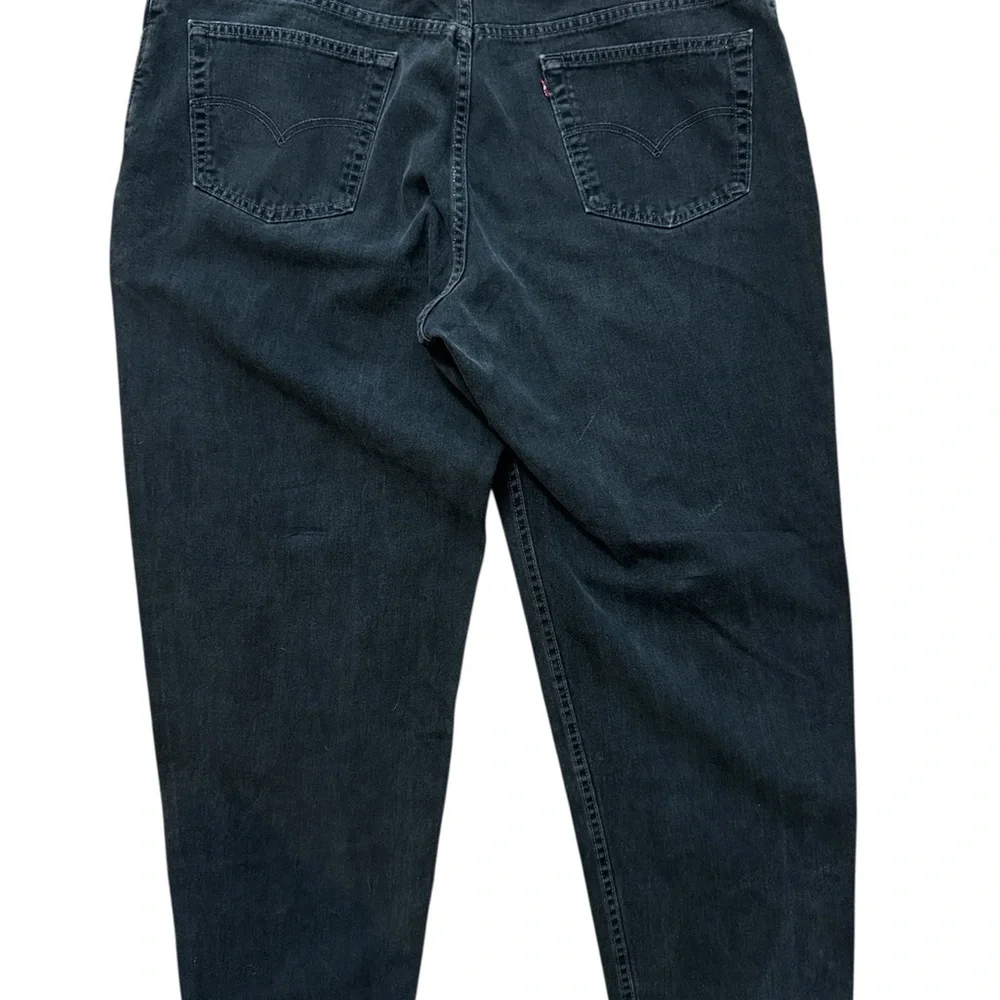 Vintage Levi’s 560‎ Men’s Size 46x32 Black Denim Tapper Leg Y2K Faded Red Tab